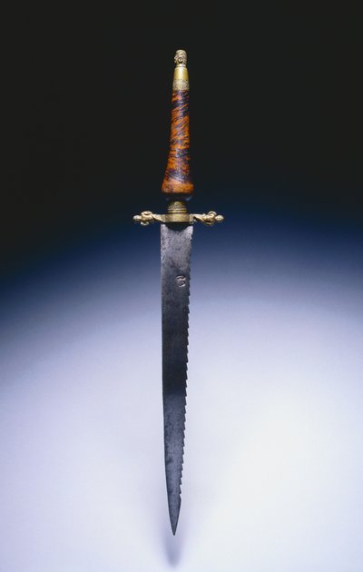 Tiszti dugós bajonett, 1690 körül (acél, sárgaréz és fa) alkotó: English School