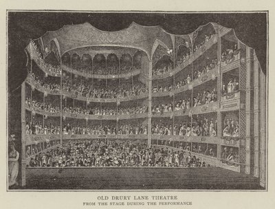 Old Drury Lane Színház (metszet) alkotó: English School