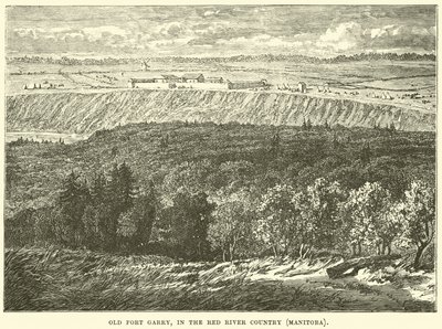 Old Fort Garry, a Red River Country, Manitoba alkotó: English School