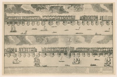 Old London Bridge alkotó: English School