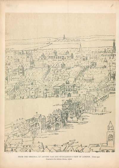 Old London Bridge alkotó: English School