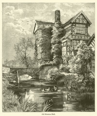 Old Moreton Hall (metszet) alkotó: English School