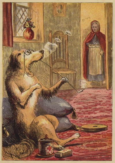 Old Mother Hubbard (színes metszet) alkotó: English School