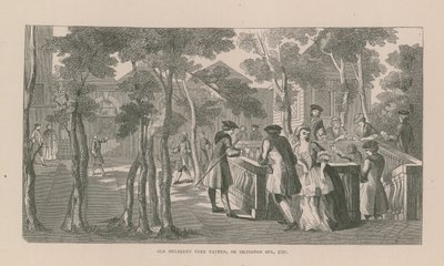Régi Mulberry Tree Tavern Islingtonban alkotó: English School