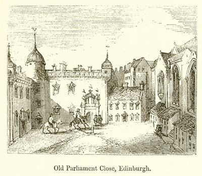 Régi Parlament bezárása, Edinburgh alkotó: English School