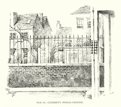 Régi Szent Kelemen temető (litho) alkotó: English School