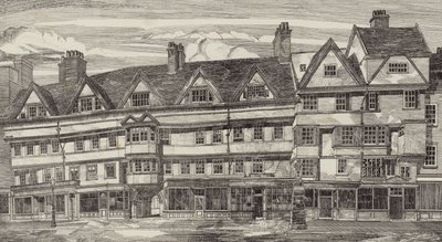 Régi házak a londoni Holborn Barsban alkotó: English School