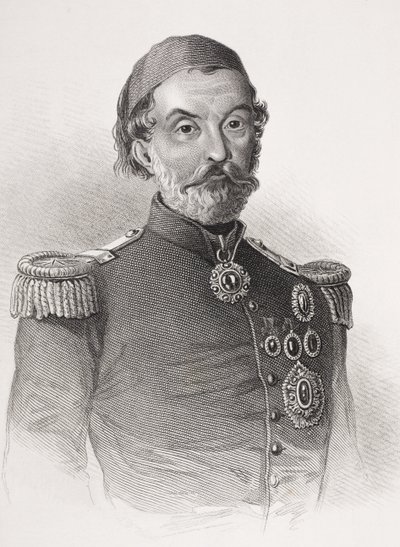 Omar Pasha Latas, a "Történelmi portrék galériájából", megjelent 1880 körül alkotó: English School