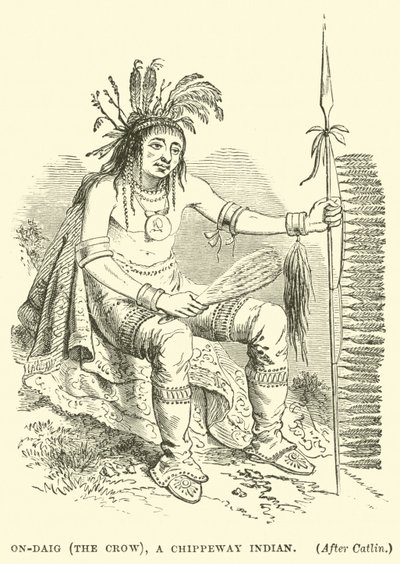 On-Daig (a varjú), egy Chippeway indián alkotó: English School