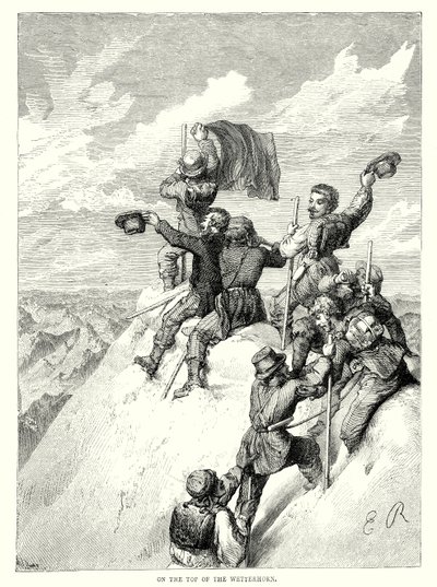 A Wetterhorn tetején (metszet) alkotó: English School