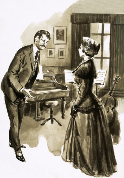 Edward Elgar egyik tanítványa a vonzó Caroline Alice Roberts volt alkotó: English School