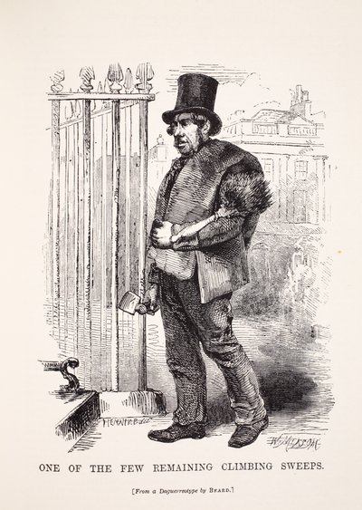 A néhány megmaradt kéményseprő egyike, Richard Beard dagerrotípiájából, illusztrációja a London Labor és a London Poor, Henry Mayhew, pub. 1862 alkotó: English School