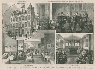 A Mellkasi Betegségek Kórházának új szárnyának megnyitása, a City Road, London alkotó: English School