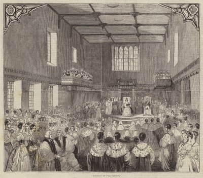 A parlament megnyitása alkotó: English School
