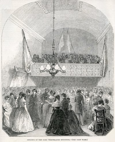 A Cork Temperance Institute megnyitása, 1845 alkotó: English School