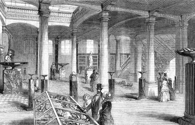 A Gyakorlati Geológiai Múzeum megnyitása, Jermyn Street, London - a Nagyterem alkotó: English School