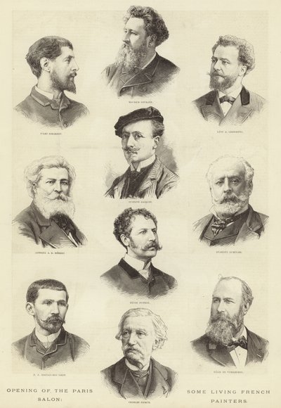 A Párizsi Szalon megnyitója alkotó: English School