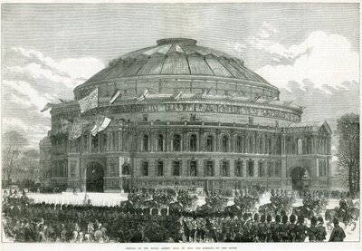 Viktória királynő megnyitotta a Royal Albert Hallt alkotó: English School