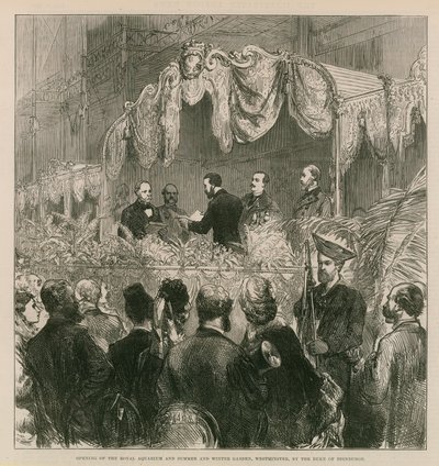 A Királyi Akvárium megnyitója alkotó: English School
