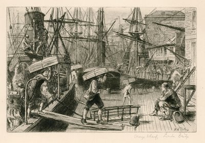 Orange Wharf, London Bridge alkotó: English School