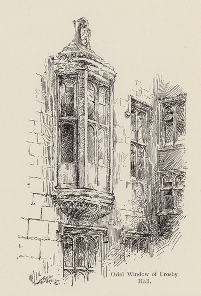 A Crosby Hall keleti ablaka, a Great St Helen
