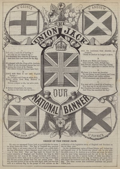 Az Union Jack eredete (metszet) alkotó: English School