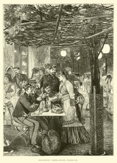 Orlandints Beer-Garden, Firenze alkotó: English School