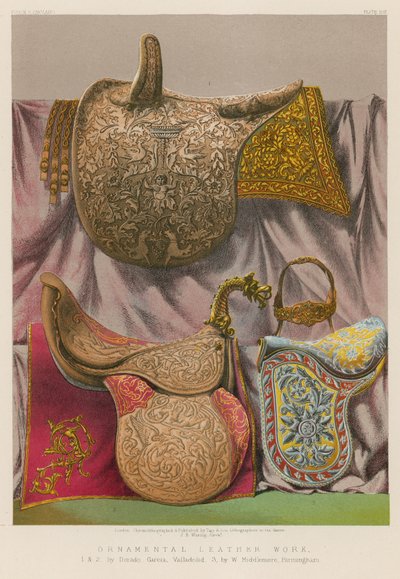 Díszbőrmunka alkotó: English School