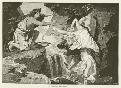 Orpheus és Eurydice (metszet) alkotó: English School