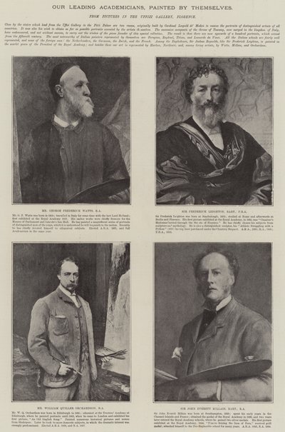 Vezető akadémikusaink, saját maguk festették (litho) alkotó: English School