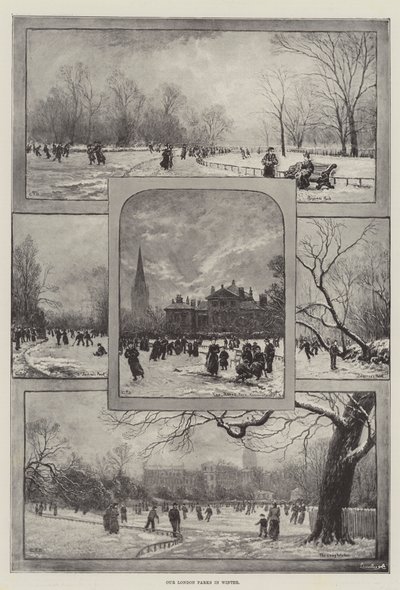 Londoni parkjaink télen (litho) alkotó: English School