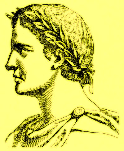 Ovidius Naso, illusztráció a The Illustrated History of the World-ből, megjelent 1880 körül (digitálisan javított kép) alkotó: English School