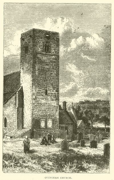 Ovingham templom (metszet) alkotó: English School