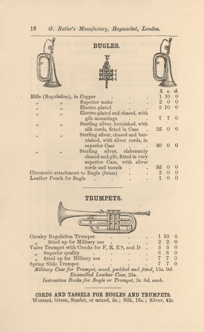 Oldal G Butler Illusztrált Hangszerkatalógusából (metszet) alkotó: English School