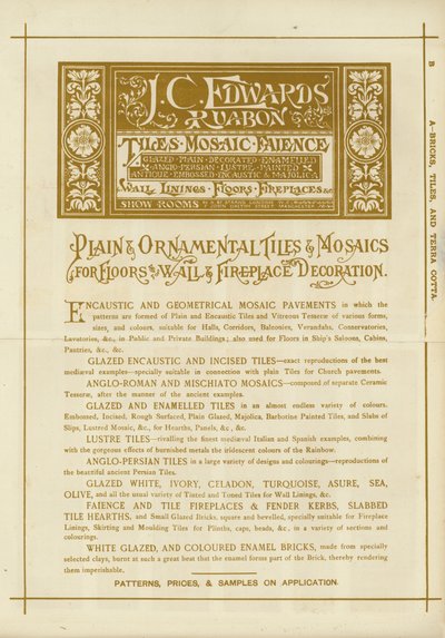 Oldal a The Architects, Surveyors and Engineers Compendium 1892-ből alkotó: English School
