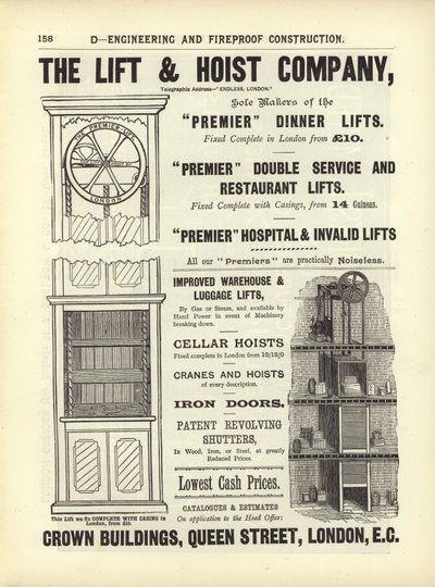 Oldal a The Architects, Surveyors and Engineers Compendium 1892-ből alkotó: English School