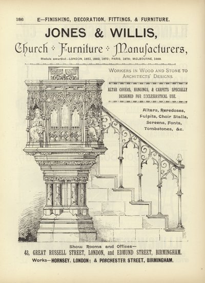 Oldal a The Architects, Surveyors and Engineers Compendium 1892-ből alkotó: English School