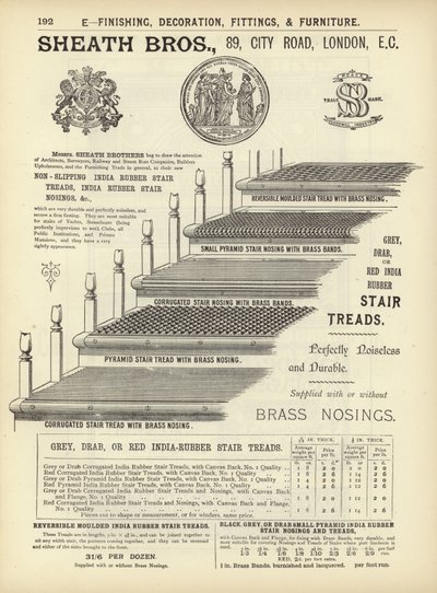 Oldal a The Architects, Surveyors and Engineers Compendium 1892-ből alkotó: English School