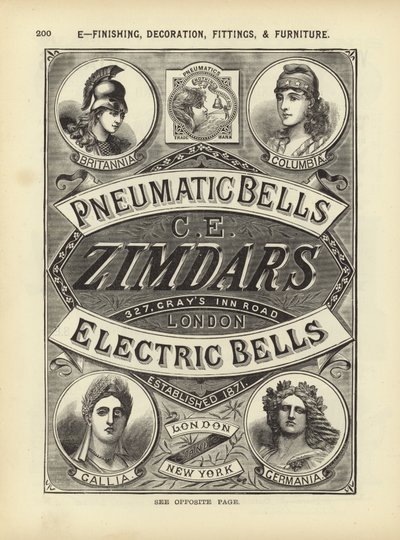 Oldal a The Architects, Surveyors and Engineers Compendium 1892-ből alkotó: English School
