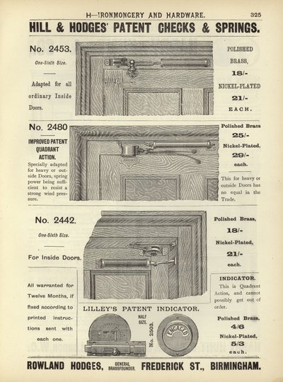 Oldal a The Architects, Surveyors and Engineers Compendium 1892-ből alkotó: English School