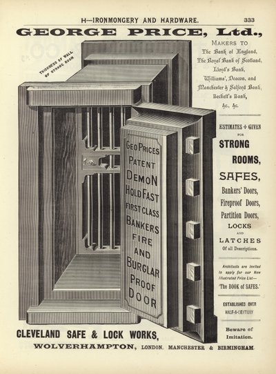 Oldal a The Architects, Surveyors and Engineers Compendium 1892-ből alkotó: English School