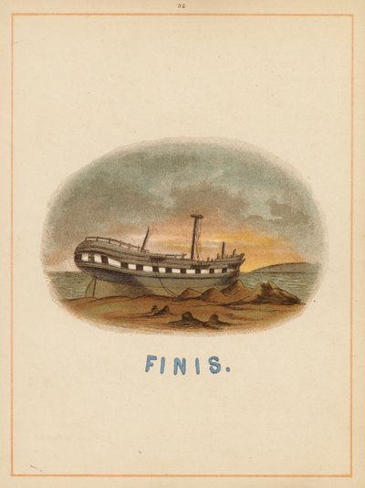 Oldal a The Boats of the World című könyvből, 19. század vége (színes litográfia) alkotó: English School