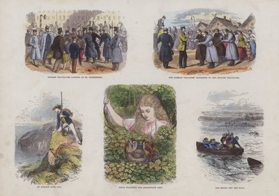 Oldal a Vonzó képeskönyvből (színes metszet) alkotó: English School