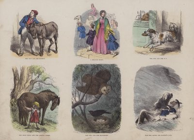 Oldal a Vonzó képeskönyvből (színes metszet) alkotó: English School