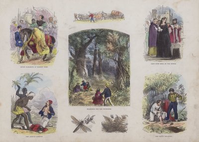 Oldal a Vonzó képeskönyvből (színes metszet) alkotó: English School