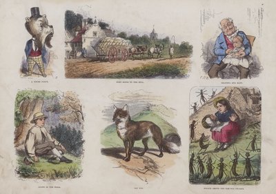 Oldal a Vonzó képeskönyvből (színes metszet) alkotó: English School