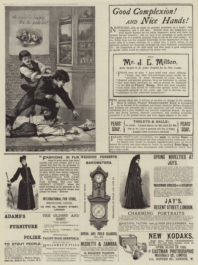 Hirdetések oldala (metszet) alkotó: English School