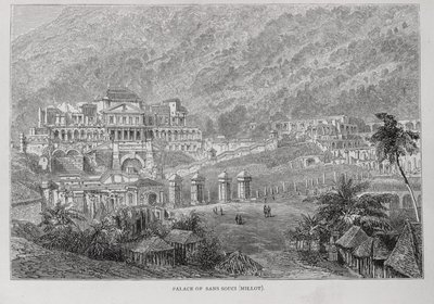 Sans Souci palota, Észak-Hayti, Santo Domingo múltjából és jelene, Samuel Hazard, pub. 1873-ban alkotó: English School