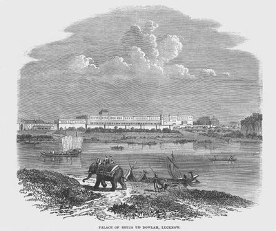 Shuja Ud Dowlah palota, Lucknow (metszet) alkotó: English School