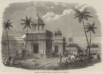 Tanjore palota (metszet) alkotó: English School